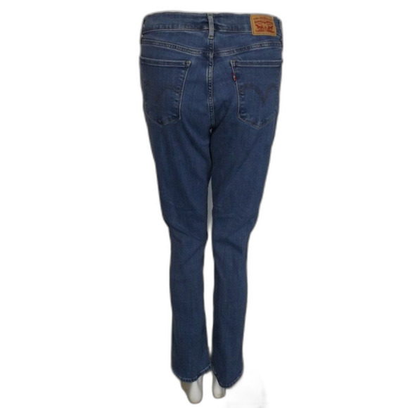 LEVI'S Jeans, 30, Classic Straight, Zipper fly, 5 pockets, Blue, Cotton Blend - Picture 5 of 14